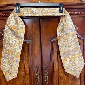 Elegant Paisley Tie in Yellow and Orange